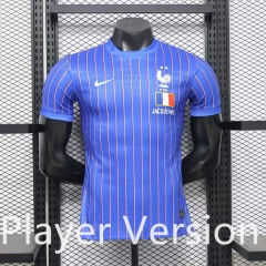 Player Version 26-27 France Blue Thailand Soccer Training Jersey AAA-888