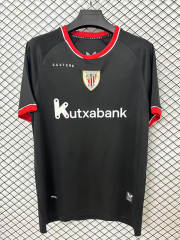 (S-4XL) 26-27 Athletic Bilbao Away Black Thailand Soccer Jersey AAA-2044