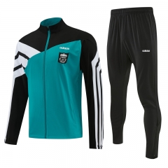 26-27 Liverpool Black&Green Thailand Soccer Jacket Uniform-4627