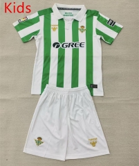 26-27 Retro Version Real Betis White&Green Kids/Youth Soccer Unifrom-AY