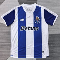 (S-4XL) 26-27 Porto Home Blue&White Thailand Soccer Jersey AAA-4927