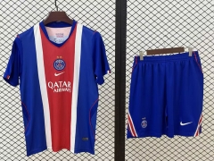 26-27 2 Stars Paris SG Home Red&Blue Soccer Uniform-709