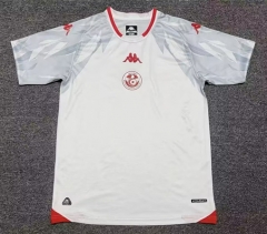 (S-4XL) 26-27 Tunisia Home White Thailand Soccer Jersey AAA-8025