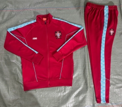 26-27 Portugal Red Thailand Soccer Jacket Uniform-4627
