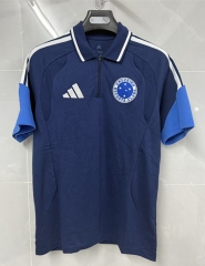 (S-4XL) 26-27 Cruzeiro EC Cyan Thailand Polo Shirt-8841