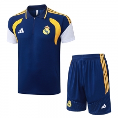 26-27 Real Madrid Royal Blue Thailand Polo Uniform-815