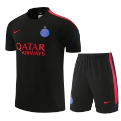 26-27 Paris SG Black Thailand Training Soccer Uniform-4627