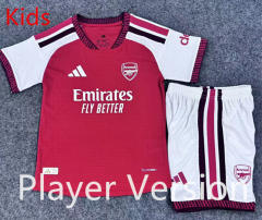 Player Version 26-27 Arsenal Home Red Kids/Youth Soccer Uniform-9527