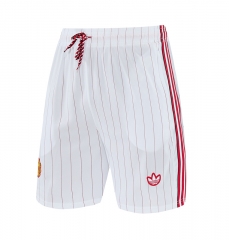 26-27 Retro Version Manchester United White Thailand Soccer Shorts-418