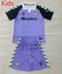 26-27 Real Betis Goalkeeper Purple Kids/Youth Soccer Uniform-AY