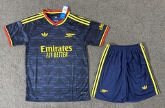 26-27 Arsenal Away Blue Soccer Uniform-6748
