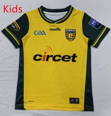 (16-26) 2026 GAA Donegal Yellow Thailand Kids/Youth Rugby Shirt