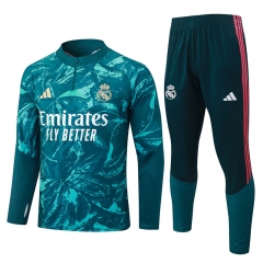 26-27 Real Madrid Dark Green Inkjet Thailand Soccer Tracksuit-815