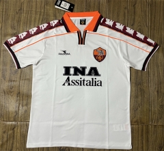 Retro Version 98-99 Roma Away White Thailand Soccer Jersey AAA-SL