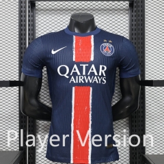 Player Version 26-27 2 star Paris Home Blue Thailand Soccer Jersey AAA-888