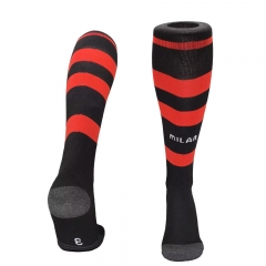 2026-27 AC Milan Home Black Red Soccer Socks