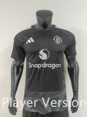 Player Version 26-27 Manchester United Goalkeeper Black Thailand Soccer Jersey AAA-0871