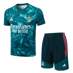 26-27 Real Madrid Dark Green Inkjet Thailand Soccer Tracksuit-815