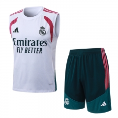 26-27 Real Madrid White Thailand Soccer Vest Tracksuit-815