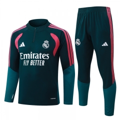 26-27 Real Madrid Dark Green Thailand Soccer Tracksuit-815