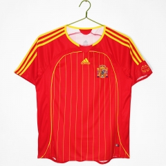 Retro Version 2006 Spain Home Red Thailand Soccer Jersey AAA-C1046