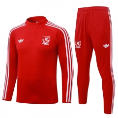 26-27 Liverpool Red Thailand Soccer Tracksuit Uniform-815