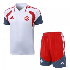 2026-2027 Brazil SC Internacional White Thailand Polo Uniform-815