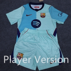 Player Version 26-27 Barcelona 2nd Away Blue&Green Thailand Soccer Uniform-888
