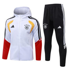 26-27 Germany White Thailand Soccer Jacket Uniform With Hat-815