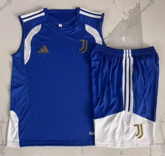 26-27 Juventus Color Blue Thailand Soccer Vest Tracksuit Uniform-815