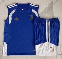 26-27 Juventus Color Blue Thailand Soccer Vest Tracksuit Uniform-815
