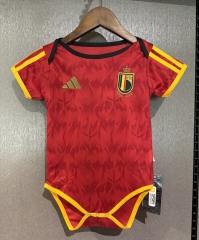 26-27 Belgium Home Red Baby Soccer Uniform-CS