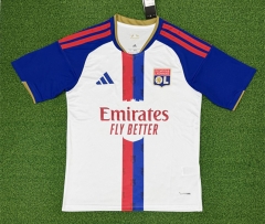 (S-4XL) 26-27 Olympique Lyonnais Home White Thailand Soccer Jersey AAA-403