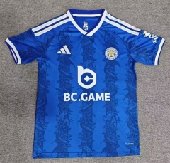 (S-4XL) 26-27 Leicester City Home Blue Thailand Soccer Jersey AAA-8025