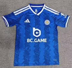 (S-4XL) 26-27 Leicester City Home Blue Thailand Soccer Jersey AAA-8025