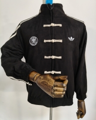 Germany Black Chinese Tang Style Thailand Soccer Jacket-0255
