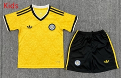 26-27 Leeds United Away Yellow Kids/Youth Soccer Uniform-3162