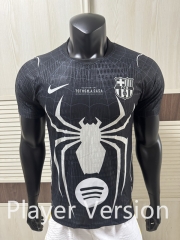 Player Version 26-27 Spider-Man Version Barcelona Black Thailand Soccer Jersey AAA-4691