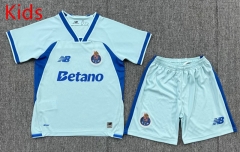 26-27 Porto 2nd Away Light Blue Kids/Youth Soccer Uniform-3162