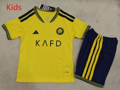 26-27 Al-Nassr FC Home Yellow Kids/Youth Soccer Unifrom-507