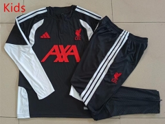 26-27 Liverpool Black Kids/Youth Thailand Soccer Tracksuit-815