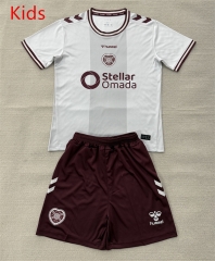 26-27 Heart of Midlothian Away White Kids/Youth Soccer Uniform-AY