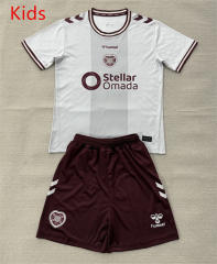 26-27 Heart of Midlothian Away White Kids/Youth Soccer Uniform-AY
