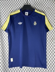(S-4XL) 26-27 Real Madrid Royal Blue Training Soccer Jersey AAA-2483