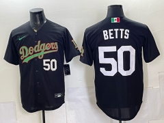Los Angeles Dodgers #50 Black MLB Jersey-0840