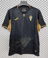 (S-4XL) 26-27 Córdoba Away Black Thailand Soccer Jersey AAA-2044