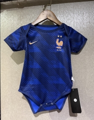 26-27 France Home Blue Baby Soccer Uniform-CS