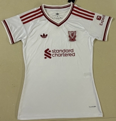 26-27 Liverpool Away White Women Thailand Soccer Jersey AAA-708