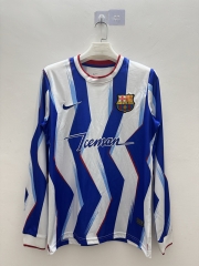 26-27 Special Version Barcelona Blue&White LS Thailand Soccer Jersey AAA-9268
