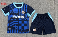 26-27 PSV Eindhoven 2nd Away Blue&Black Kids/Youth Soccer Uniform-3162